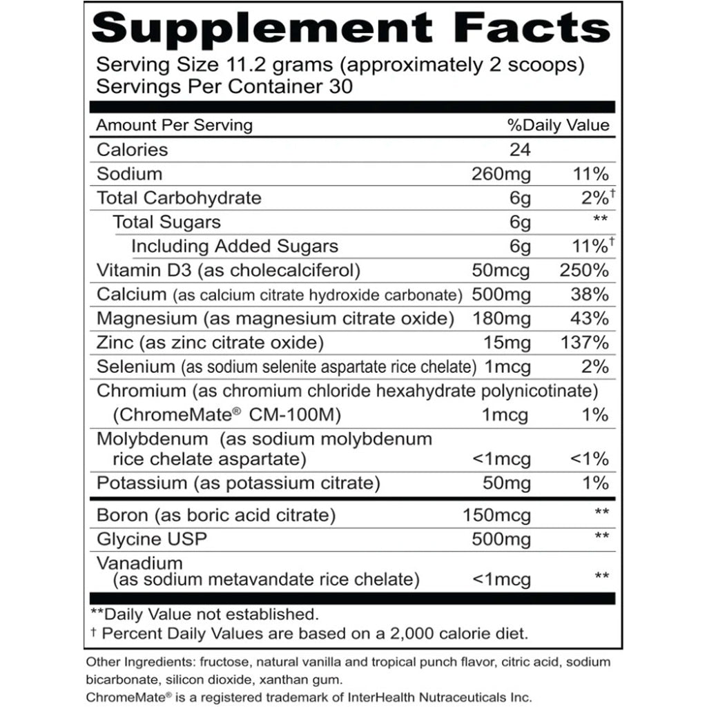 Priority One Cal-Mag 11.7 oz Tropical Vanilla Punch 30 servings