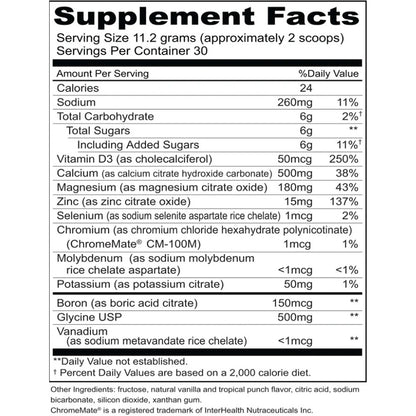 Priority One Cal-Mag 11.7 oz Tropical Vanilla Punch 30 servings