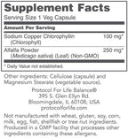 Protocol for Life Balance Chlorophyll 100 mg 90c