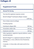 Pure Encapsulations Collagen JS 60c