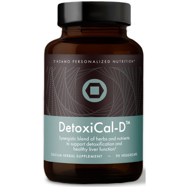 D'Adamo DetoxiCal-D, front label, immunity, detoxification, women's health, endocrine system support 