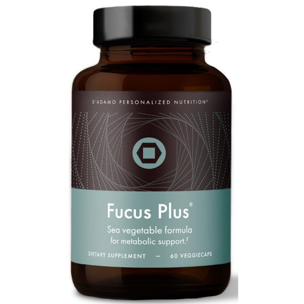 D'Adamo Fucus Plus, front label, metabolic balance, thyroid health, seaweed