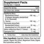 D'Adamo Genoma Cardia, circulatory and cardiovascular health, ingredient label,  heart health
