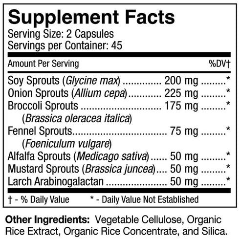 D'Adamo Personalized Nutrition Live Cell Sprouted Greens (Type A) 60c