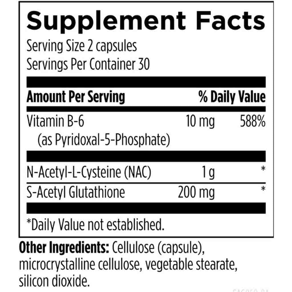 S-Acetyl Glutathione Synergy 60vc