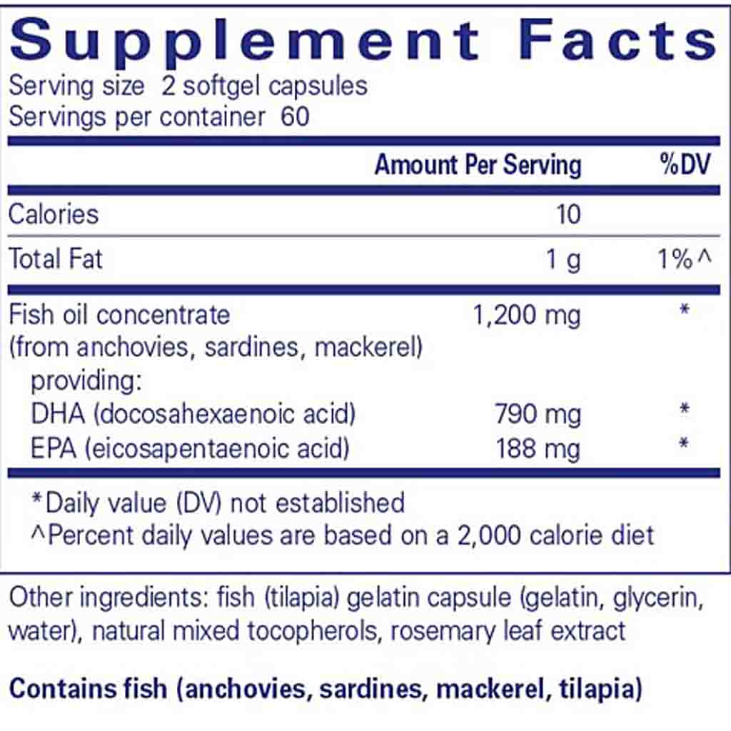 Pure Encapsulations DHA Ultimate 120sg