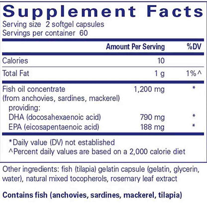 Pure Encapsulations DHA Ultimate 120sg