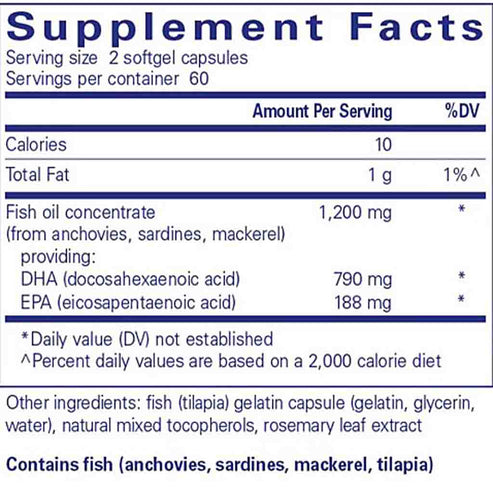 Pure Encapsulations DHA Ultimate 120sg