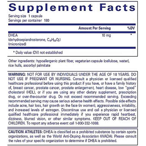 Pure Encapsulations DHEA 10mg 180c