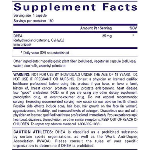 Pure Encapsulations DHEA 25mg 180c