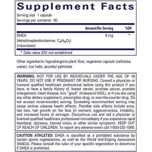 Pure Encapsulations DHEA 5mg 60c