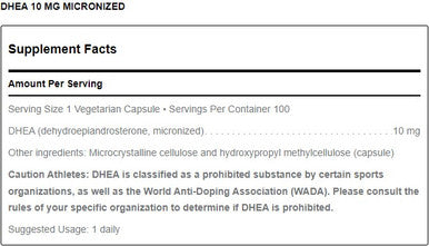 Douglas Laboratories DHEA 10mg (Micronized) 100c