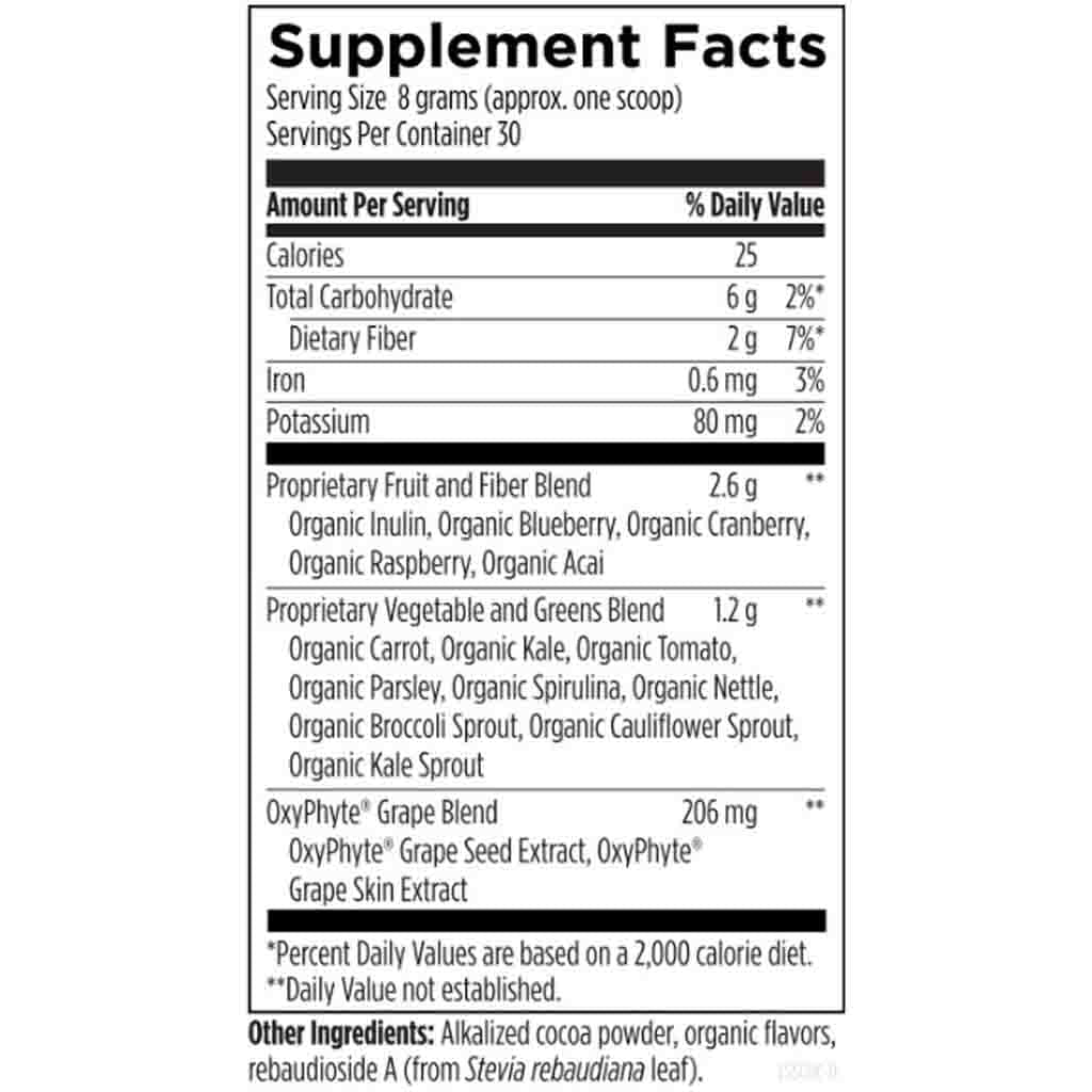 EssentiaGreens and Reds Powder (Chocolate) 8.4 oz