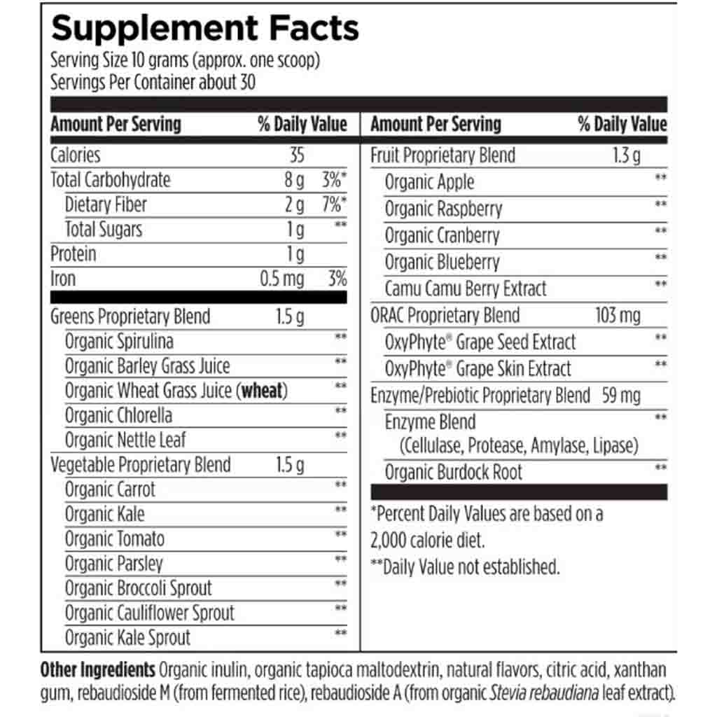 EssentiaGreens and Reds Powder (Strawberry/Kiwi) 10.9 oz