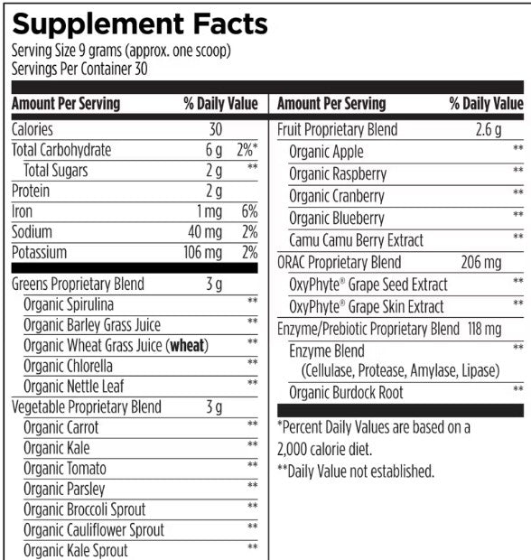 EssentiaGreens and Reds Powder (Unflavored) 9.5 oz