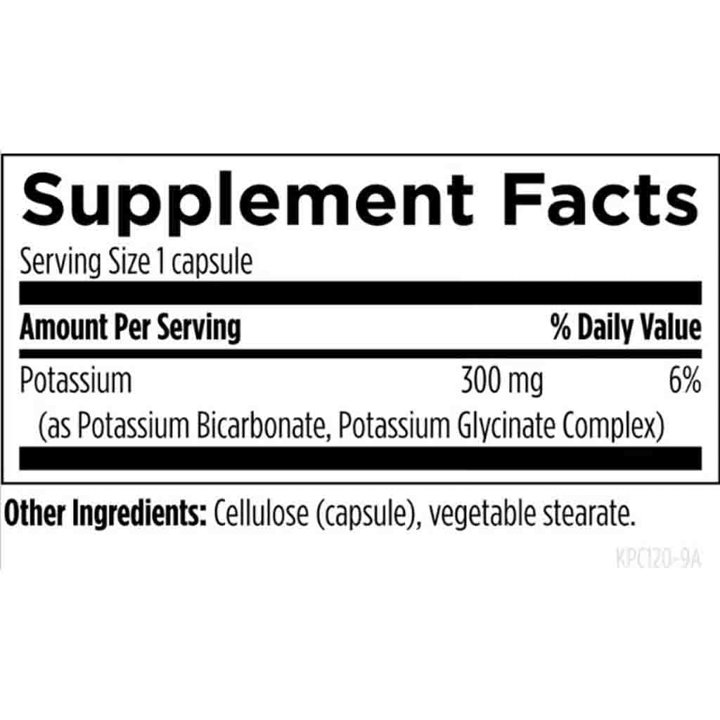K + 2 Potassium 120vc
