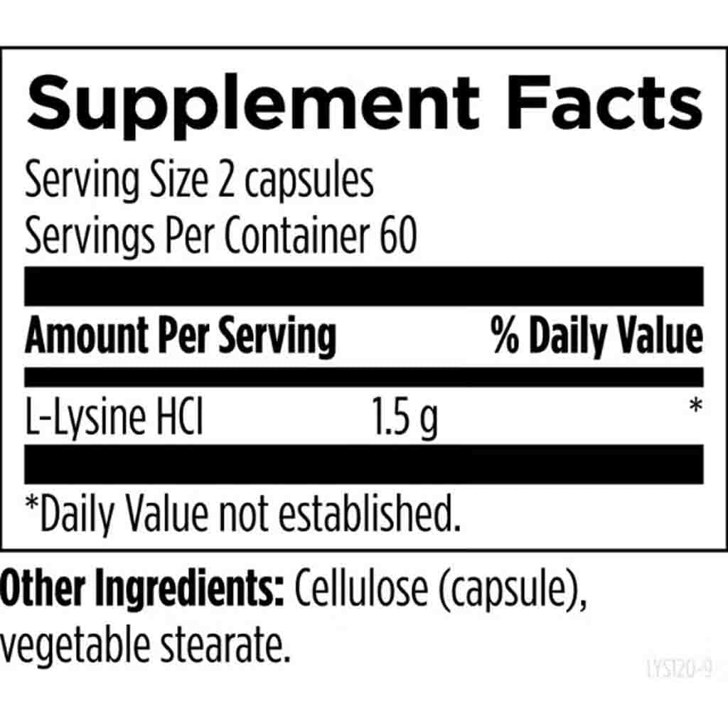 L-Lysine 120vc