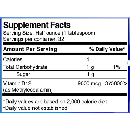 Supplement facts label with nutritional information on a white background