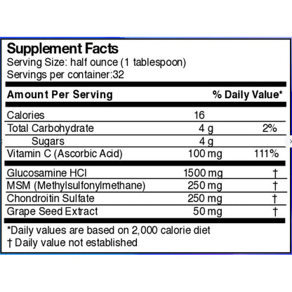 Dr's Advantage Liquid Glucosamine 1500-Chondroitin-MSM 16oz