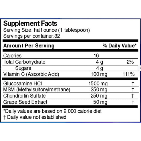 Dr's Advantage Liquid Glucosamine 1500-Chondroitin-MSM 16oz