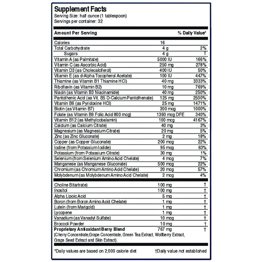 Dr's Advantage Liquid Mega MultiVitamins & Minerals 16oz