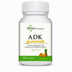 Bottle of DaVinci Laboratories ADK gummies on a white background