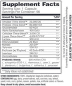EnzyMedica Digest Basic + Probiotics 90c