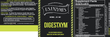 U.S. Enzymes Digestxym 93 vegetarian capsules