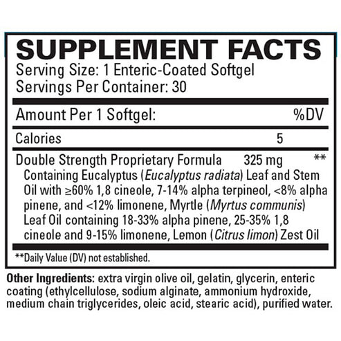 EuroMedica Sinutol Extra Strength 30 Enteric Coated softgels