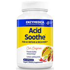 Enzymedica Acid Soothe supplement bottle on a white background
