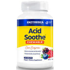 Enzymedica Acid Soothe Chewable supplement bottle on a white background