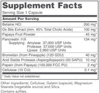 Protocol for Life Balance Enzymes-HCl 120c