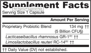 Jarrow Formulas Fem-Dophilus (5 billion organisms) 30vc