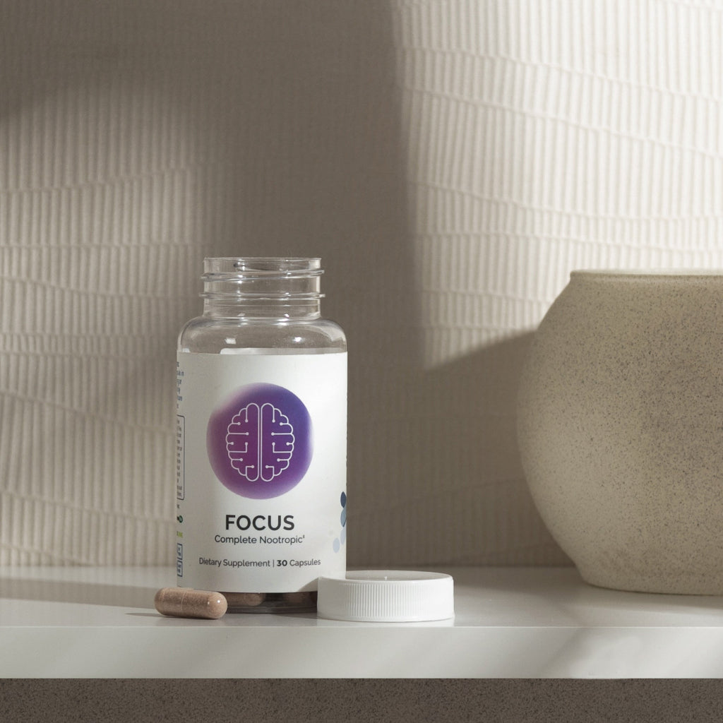 InfiniWell Focus, product label, nootropic, mental acuity, memory, brain support