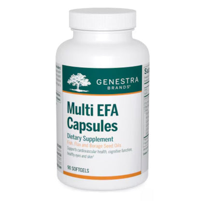 Genestra Multi EFA Capsules for cardiovascular health, cognitive support, healthy skin and eye, front label