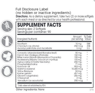 Perque Glucose Regulation Guard Forte 180sg