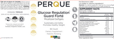 Perque Glucose Regulation Guard Forte 90sg