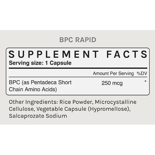 InfiniWell BPC RAPID - 250MCG 60caps