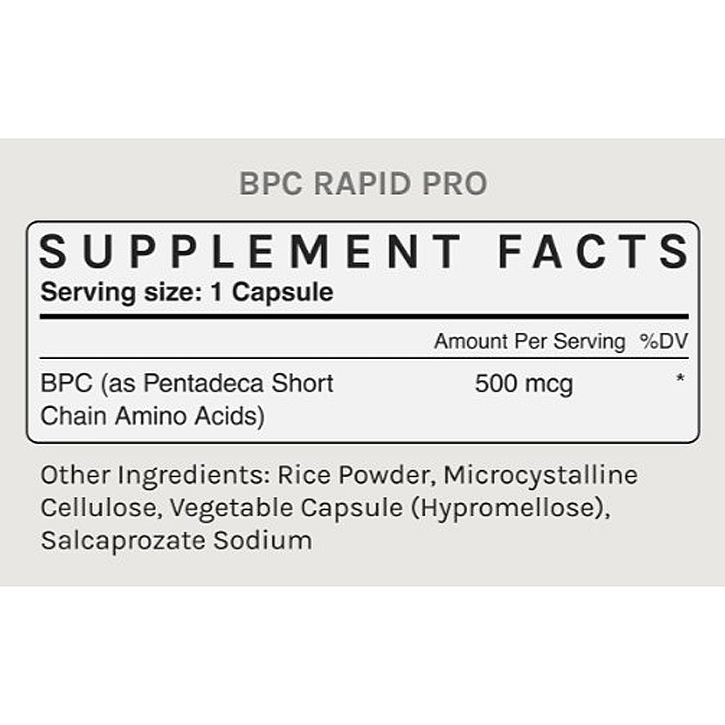 InfiniWell BPC RAPID PRO - 500MCG 60caps