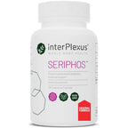 Supplement bottle labeled 'interPlexus Seriphos' on a white background