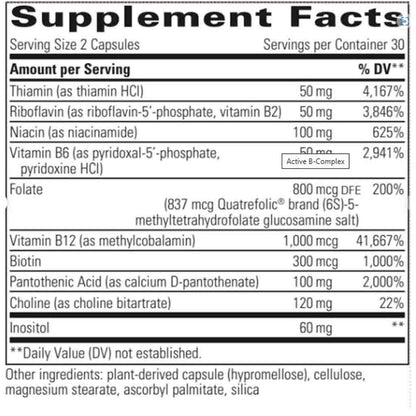 Integrative Therapeutics Active B-Complex 60vc