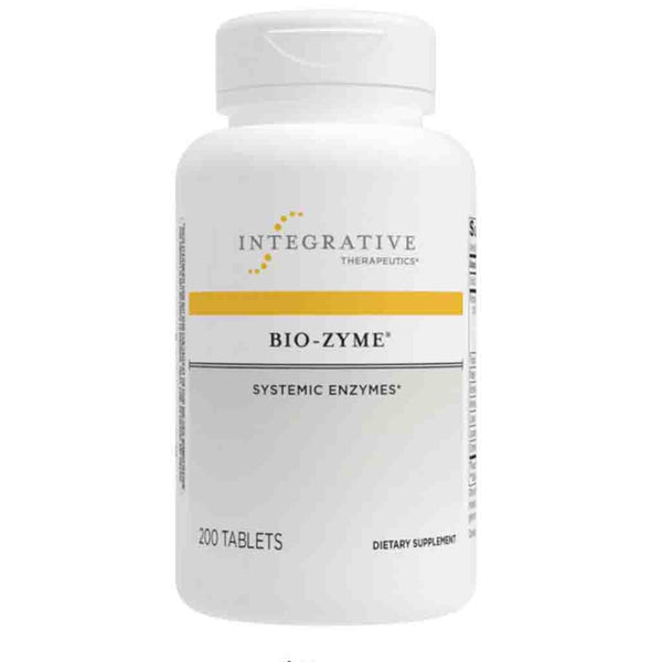 Bottle of Integrative Therapeutics Bio-Zyme Systemic Enzymes on a white background