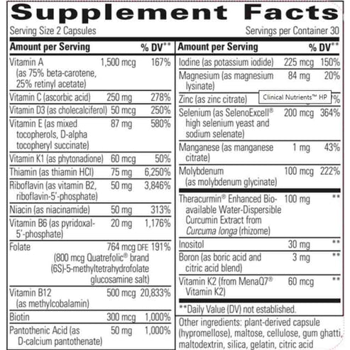 Integrative Therapeutics Clinical Nutrients HP 60c