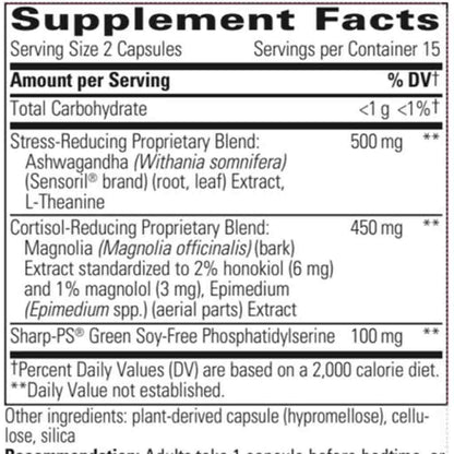 Integrative Therapeutics Cortisol Manager Allergen Free 30vc