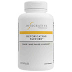 Supplement bottle labeled 'Detoxification Factors' by Integrative Therapeutics on a white background
