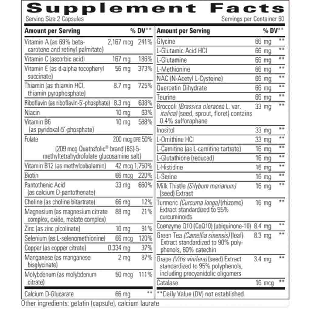 Integrative Therapeutics Detoxication Factors 60c