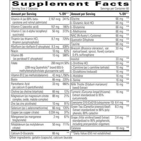 Integrative Therapeutics Detoxication Factors 60c