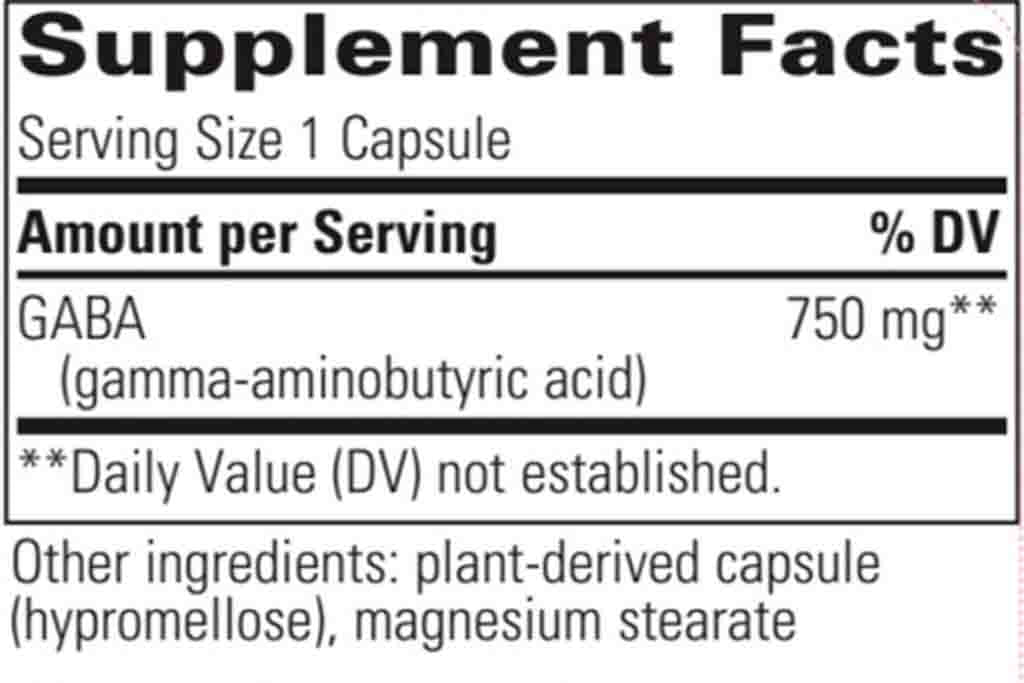 Integrative Therapeutics GABA 750 mg 60c