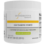 Jar of Integrative Therapeutics Glutamine Forté dietary supplement on a white background