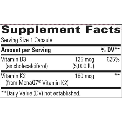 Integrative Therapeutics K2 + D3 60c